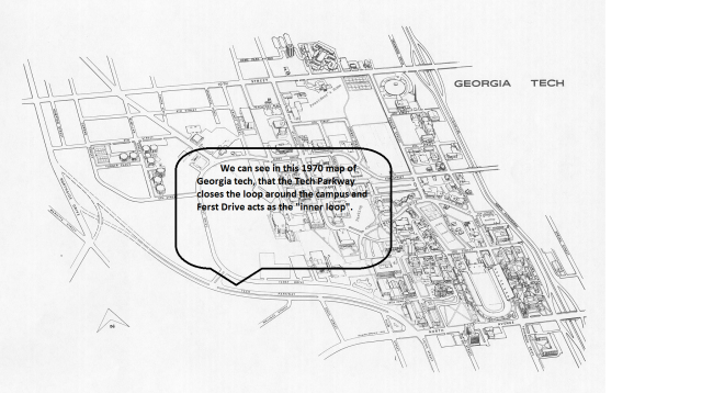 Map of Georgia Institute of Technology in 1970